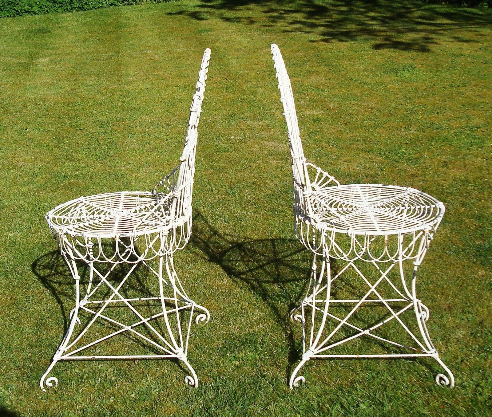 C19th Wirework Garden Table And Chairs photo buy