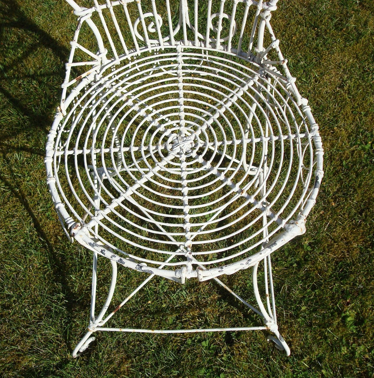 C19th Wirework Garden Table And Chairs photo vintage