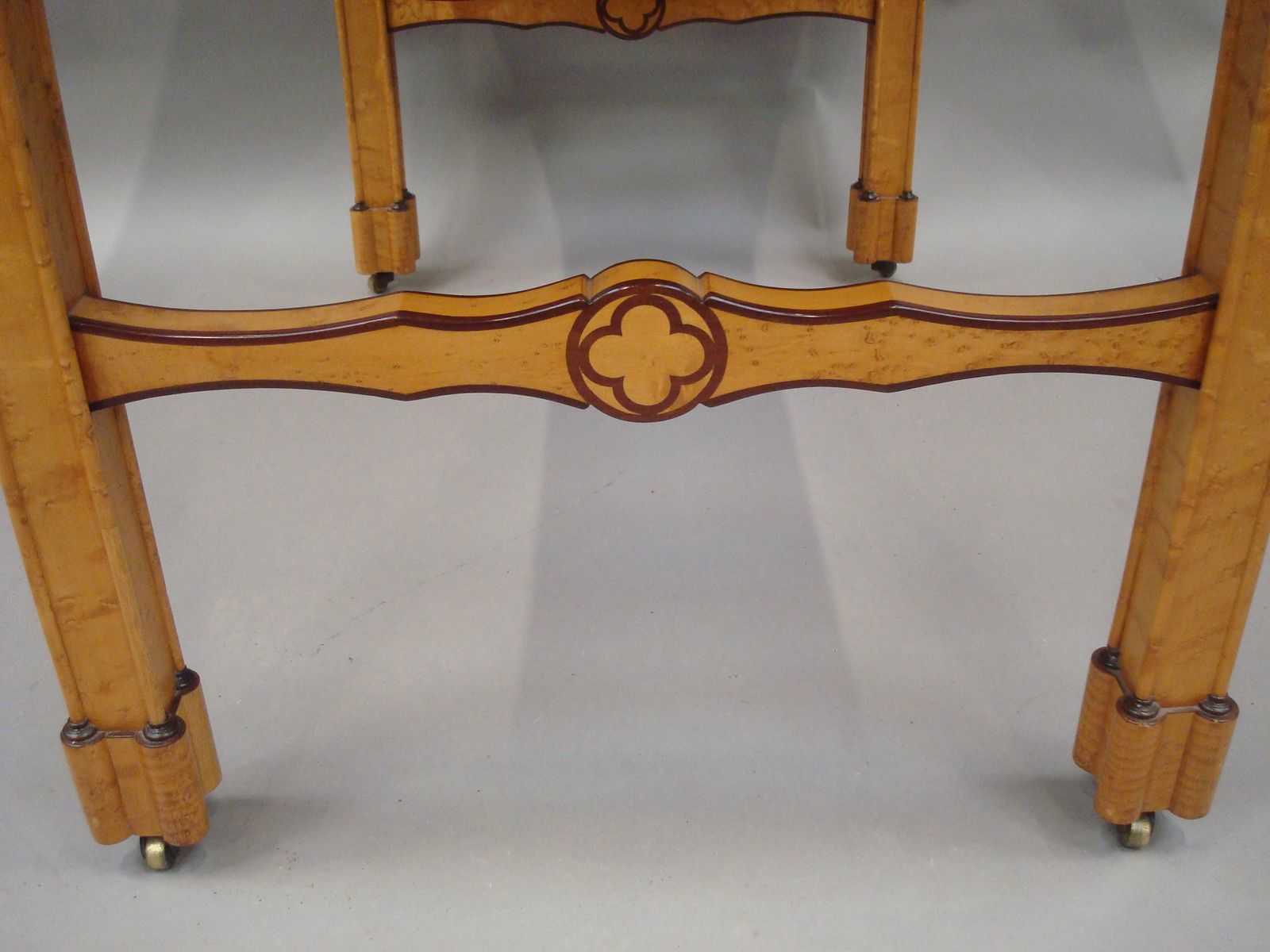 Charles X Birds Eye Maple Sofa Table photo vinterior