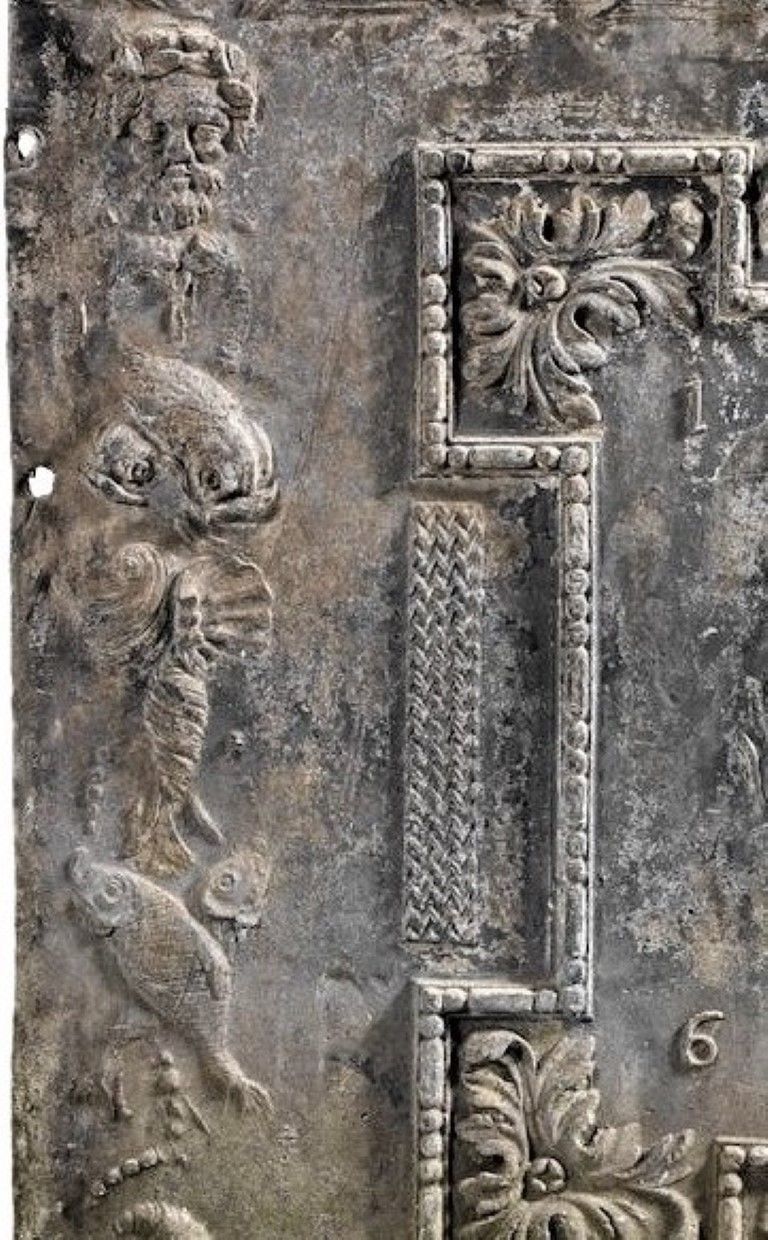Georgian Lead Cistern Panel, 1700s photo for sale