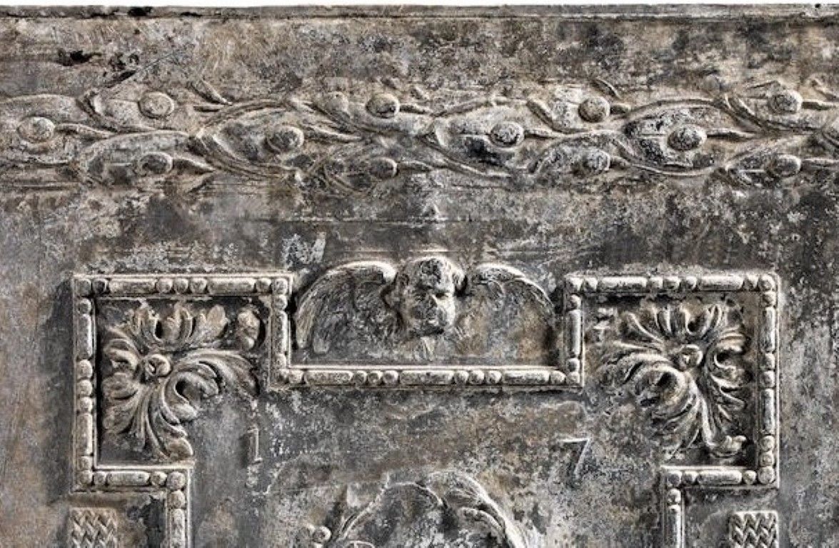 Georgian Lead Cistern Panel, 1700s photo Art
