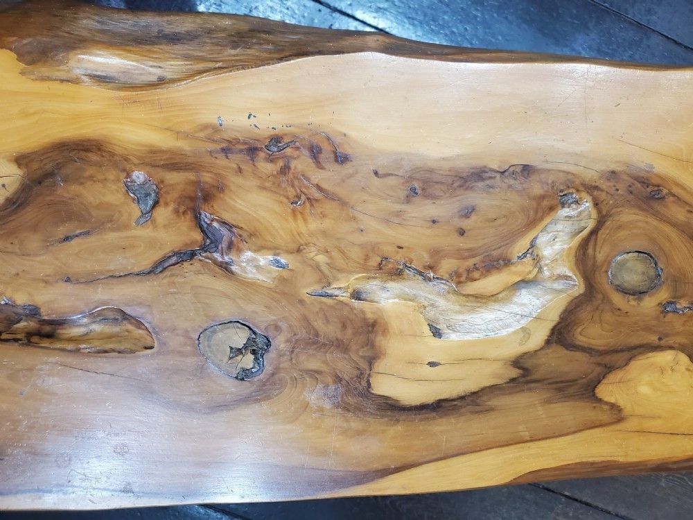 Large 180cm Reynolds Of Ludlow Live Edge Yew Coffee Table C1960 photo 903.0