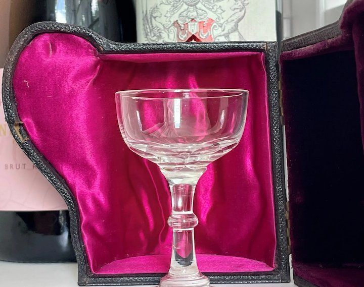 Victorian Travelling Crystal Glass And Case photo Home Decor