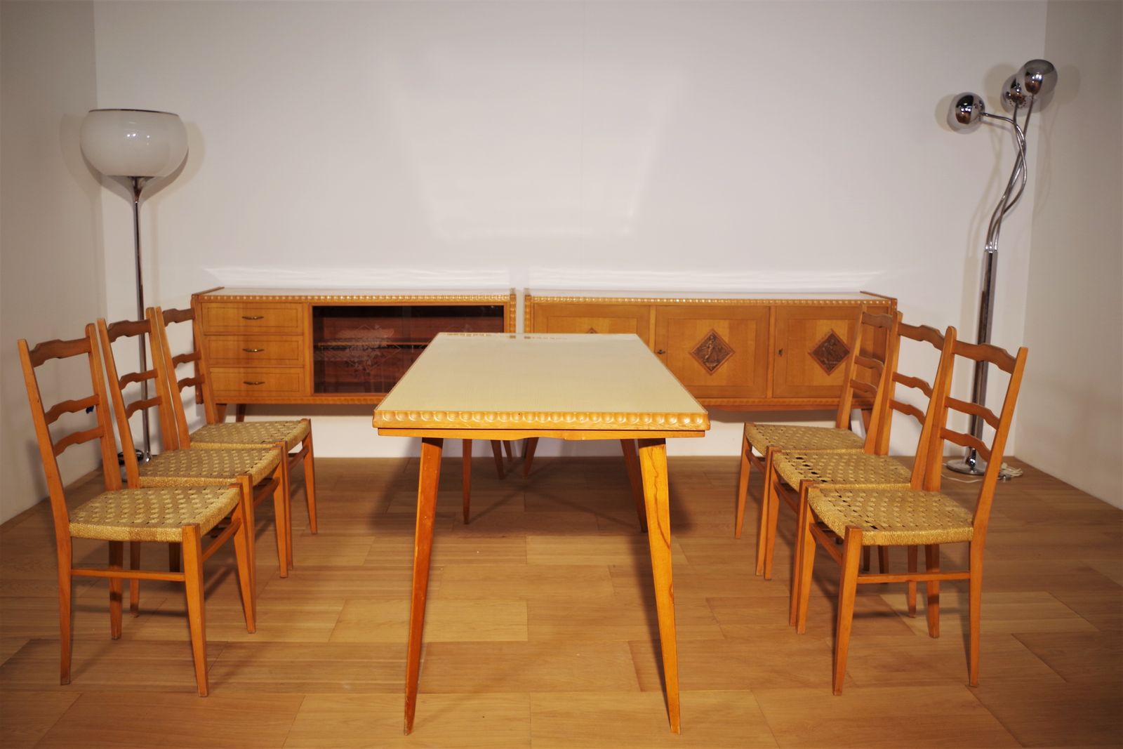 Living Room Set Table And Chairs, 40s Wooden Sideboards