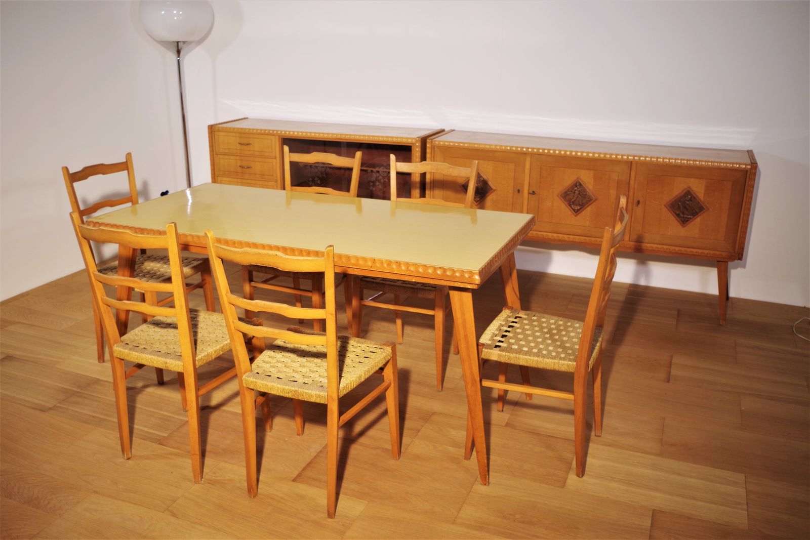 photo buy Living Room Set Table And Chairs, 40s Wooden Sideboards