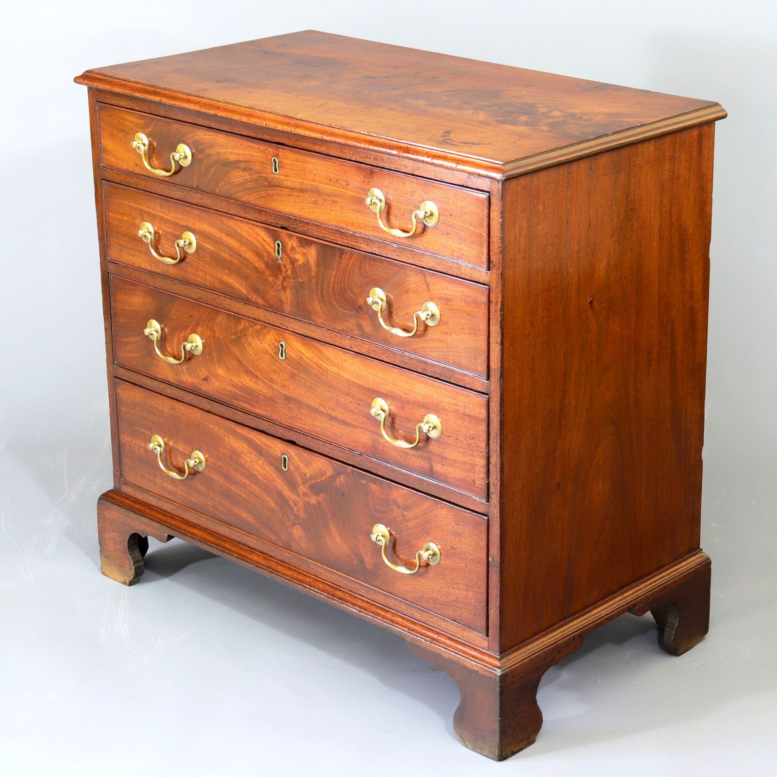 George II Curl Mahogany Small Chest Of Drawers C1740 photo 2125.0
