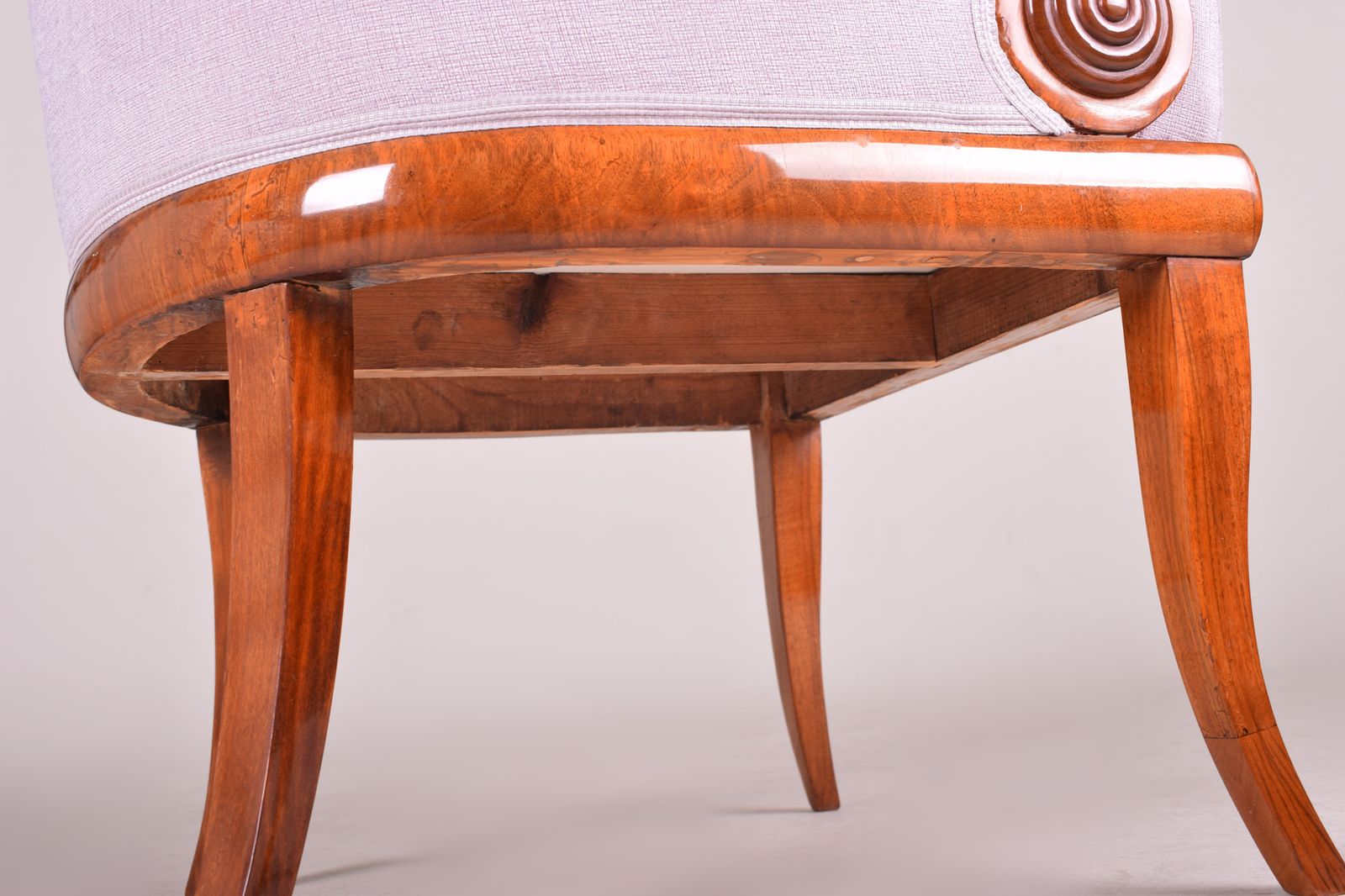 Brown And Pink Bohemian Armchair Made Out Of Walnut, 1820s, Biedermeier Style photo Furniture