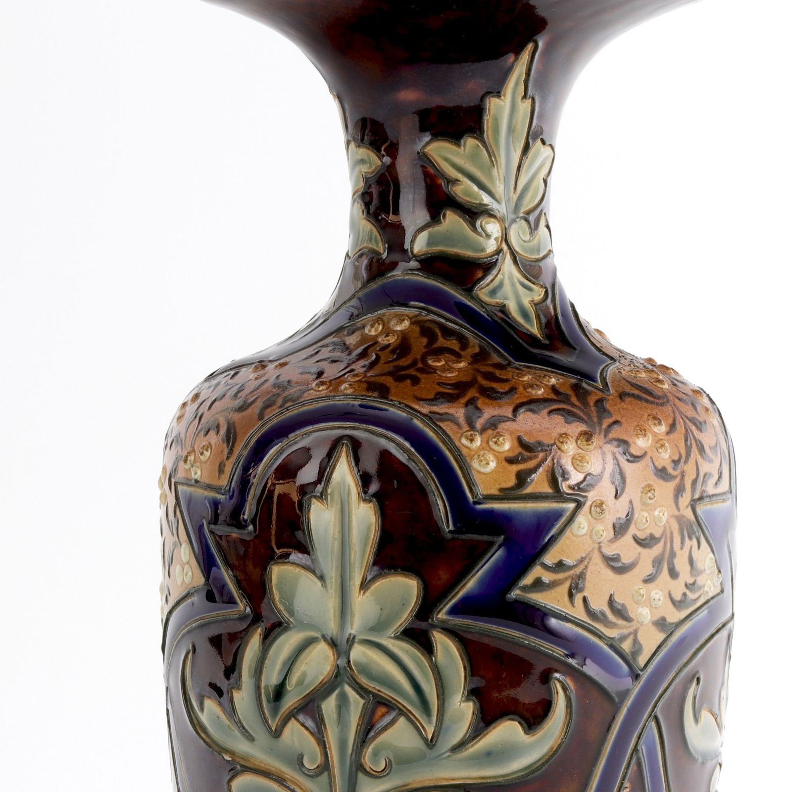 Doulton Lambeth Stoneware Art Nouveau Vase By Eliza Simmance 1884 photo furniture