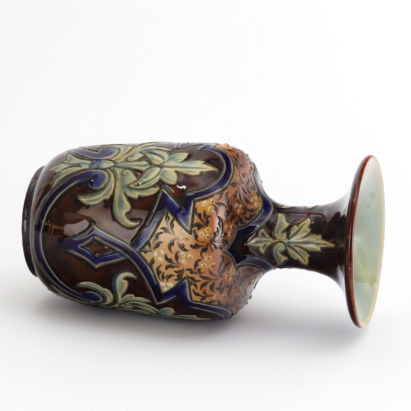 Doulton Lambeth Stoneware Art Nouveau Vase By Eliza Simmance 1884 photo 440.0