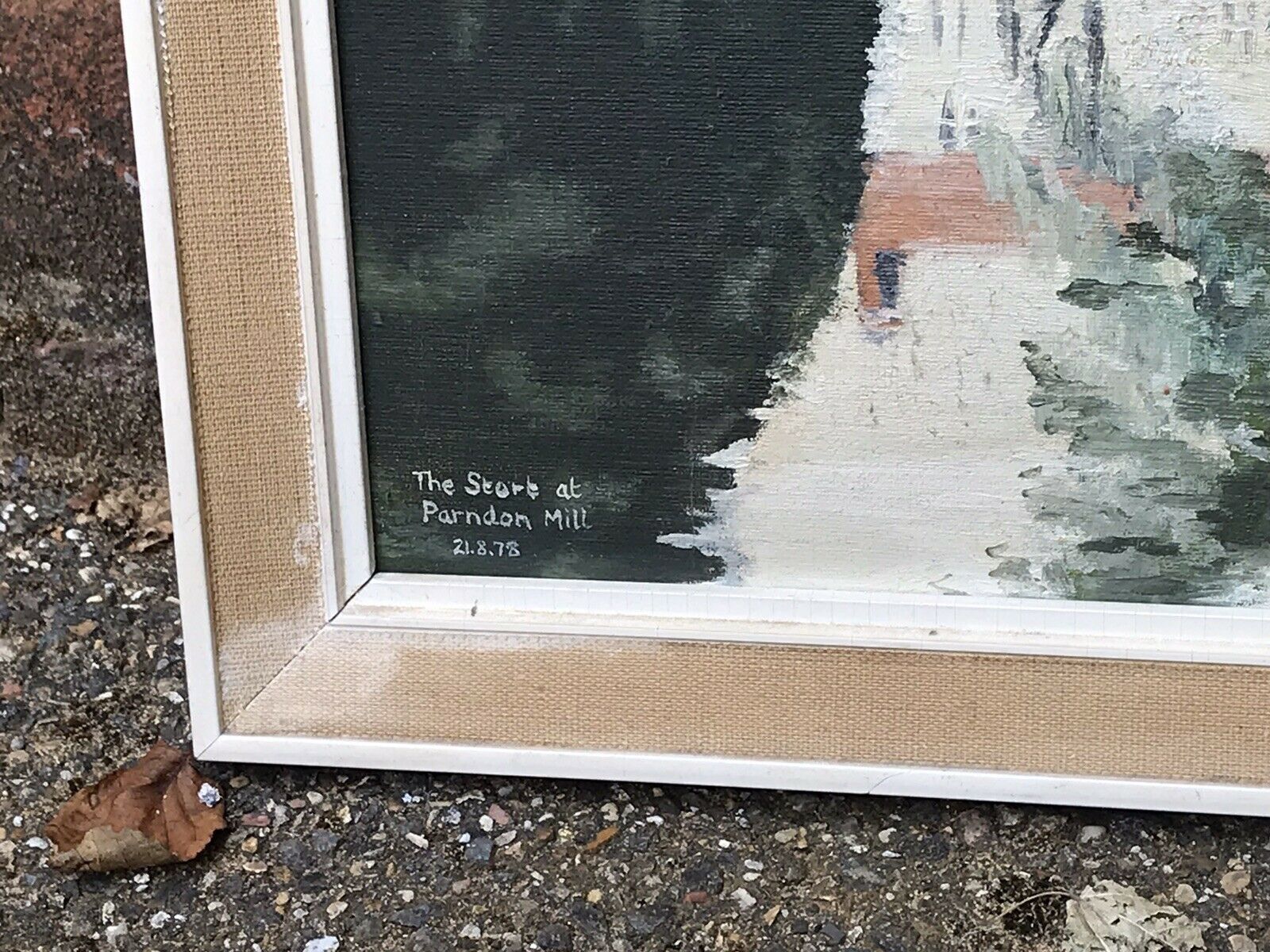 Original Painting Of “The Stort, Parndon Hill, 1978 By Andy Anderson photo Art