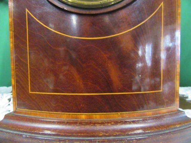 Rare Edwardian Inlaid Cuban Mahogany Letterbox Mantle Clock photo Home Decor