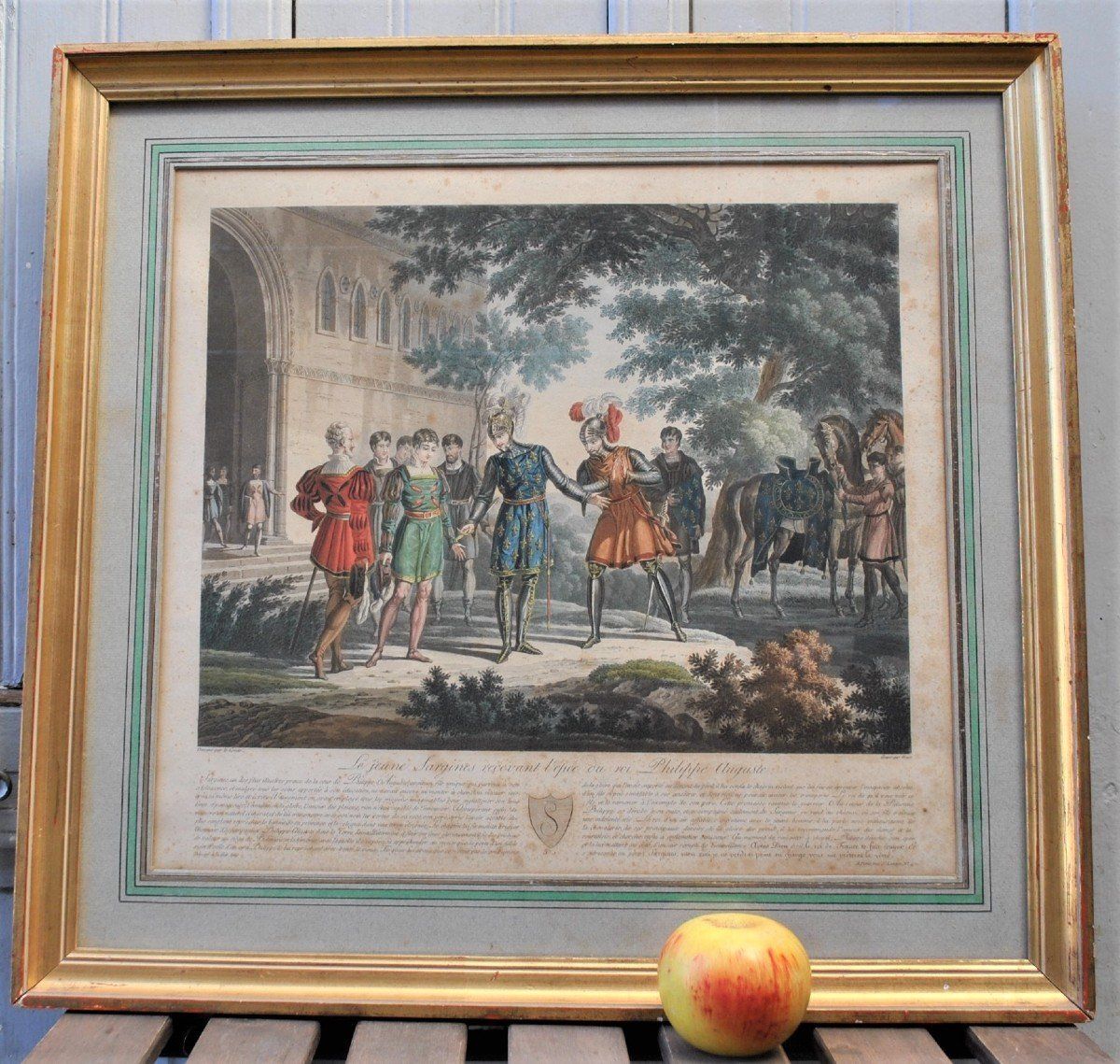 Framed Prints: The Young Sargines And Philippe Auguste, Xixth Century photo Art