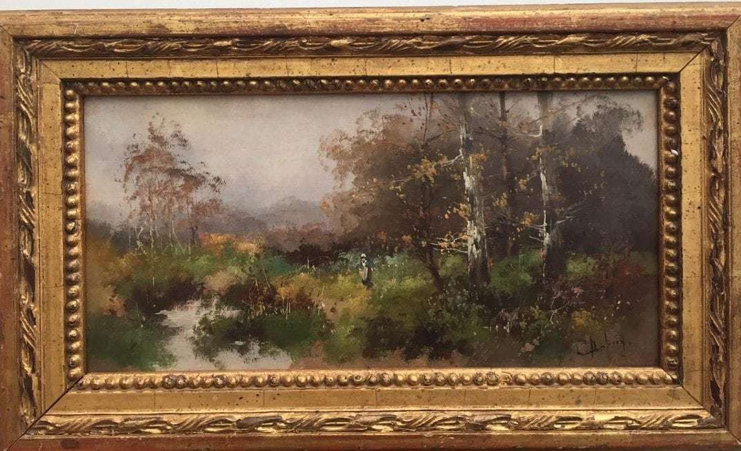 Eugene Galien Laloue (1854 1941) Oil On Panel French photo furniture