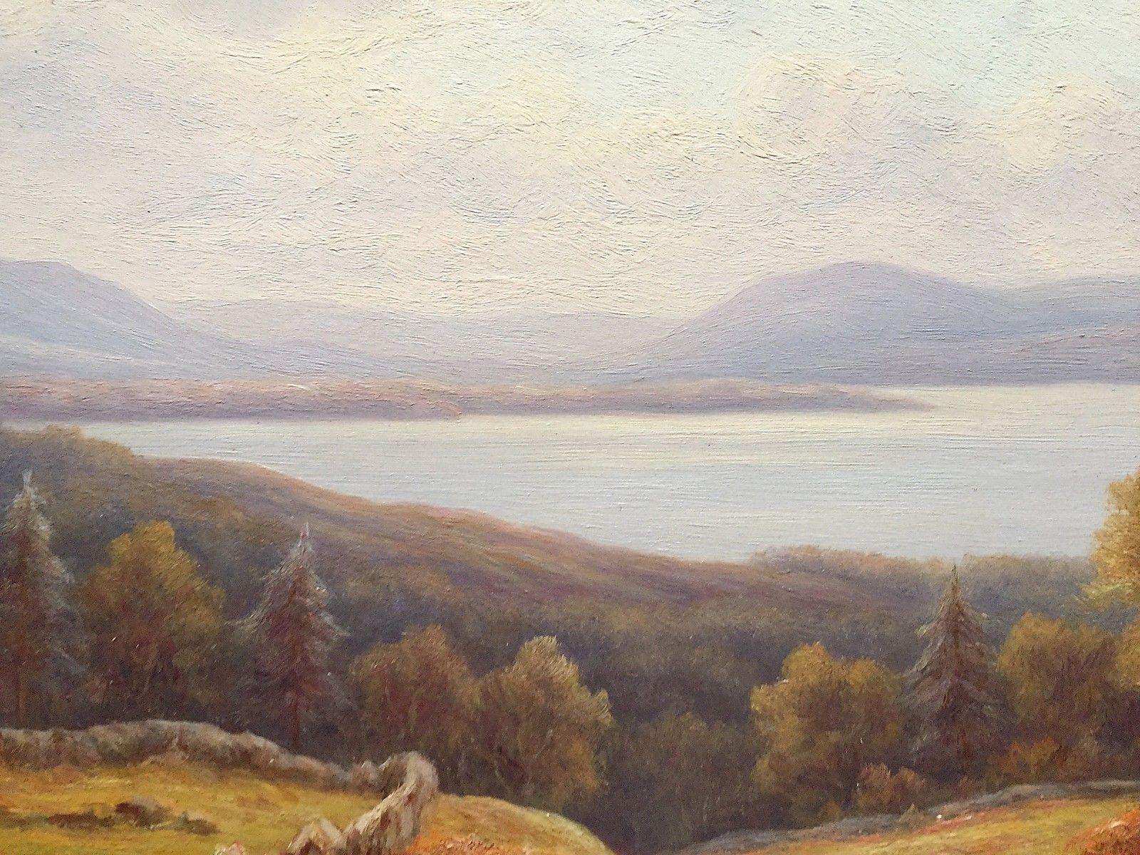 Everett Watson Mellor. (Oil On Canvas) Loch Lomond photo Art