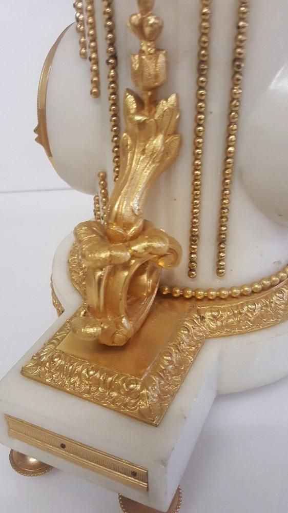 photo furniture French Marble Ormolu Mantel Clock,
