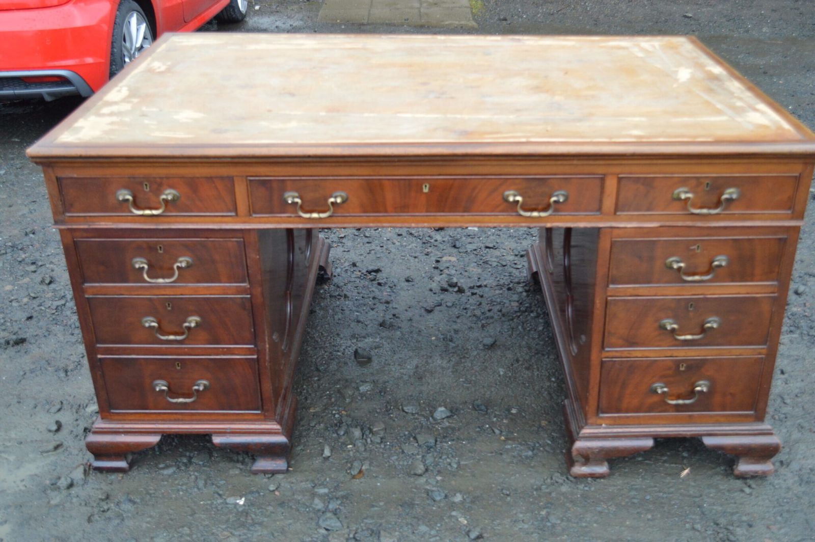 Victorian Mahogany Partners Desk photo 1400.0