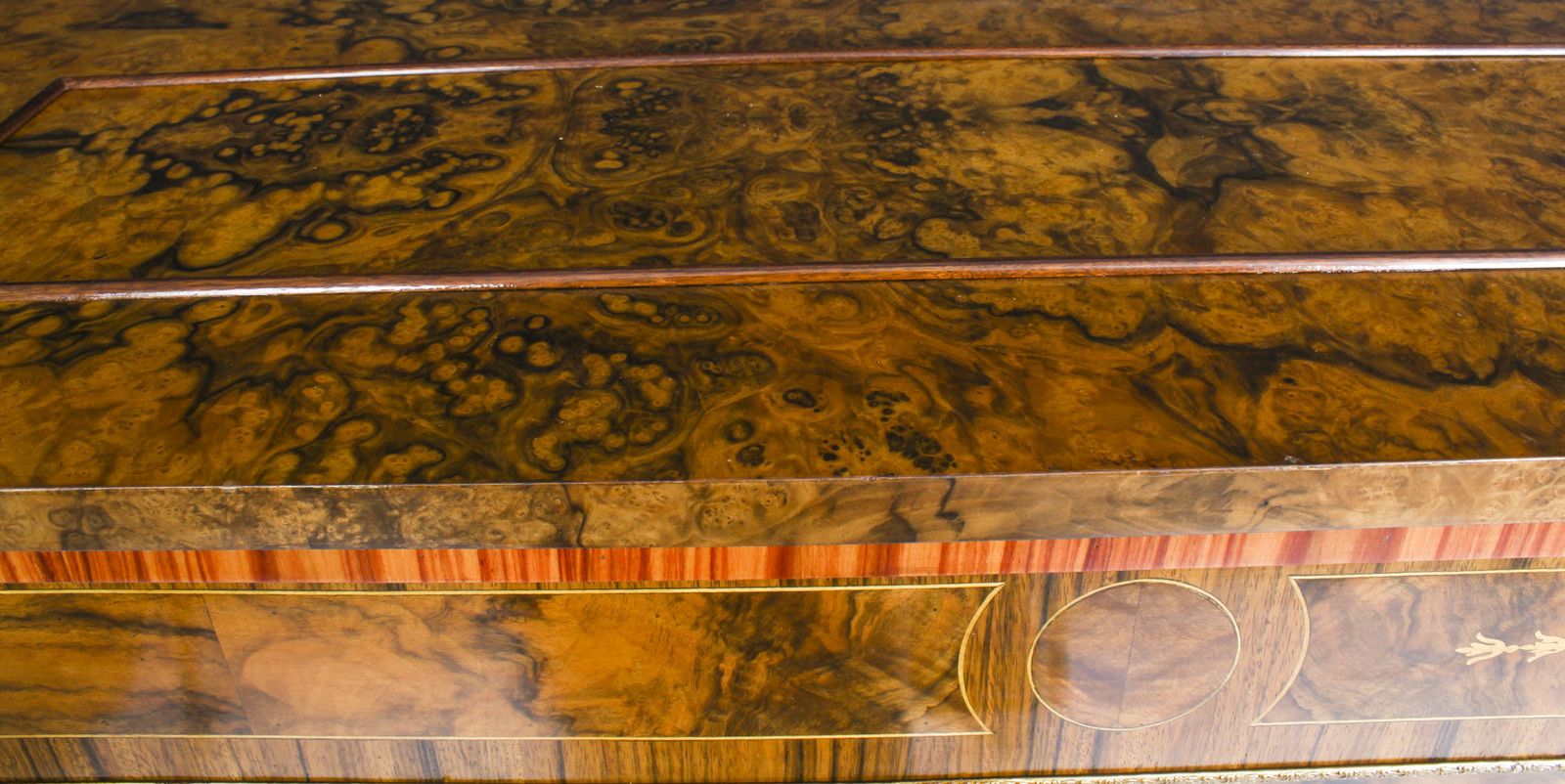 Bespoke Inlaid Burr Walnut & Marquetry Tv Plasma Lift Cabinet photo Furniture