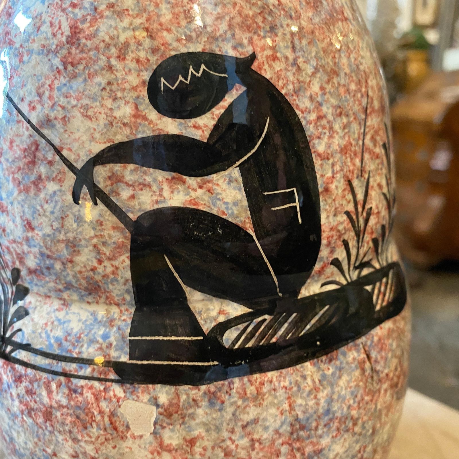 1930s Art Deco Ceramic Italian Vase By Bitossi photo furniture