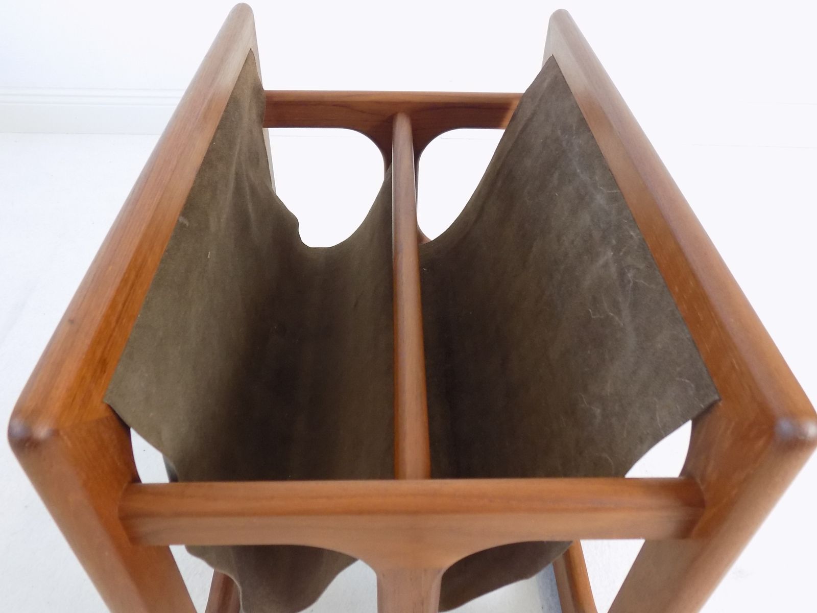 Teak Magazine Rack By Aksel Kjersgaard For Salin Mobler photo vintage