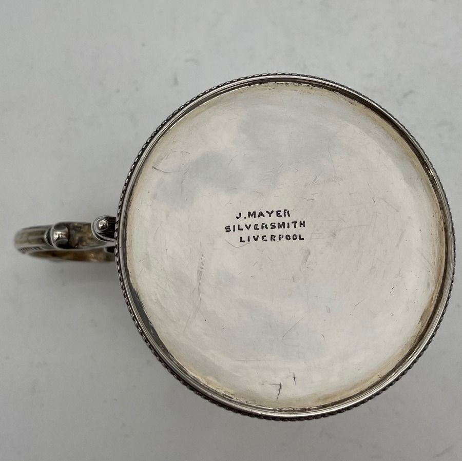 photo for sale Victorian Sterling Silver Christening Mug London 1857 Richard Martin & Ebenezer Hall