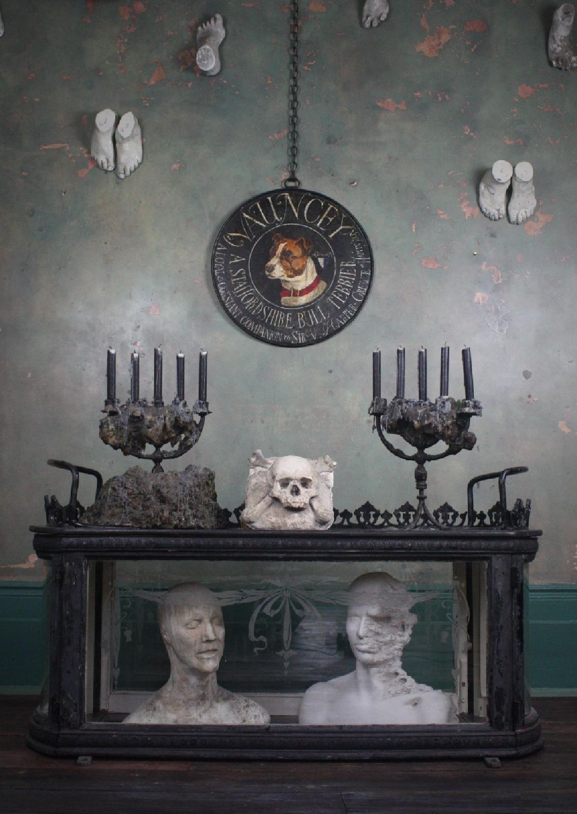 19th Century Infants Coffin Casket, Carved Wood, Etched Glass, Memento Mori photo furniture