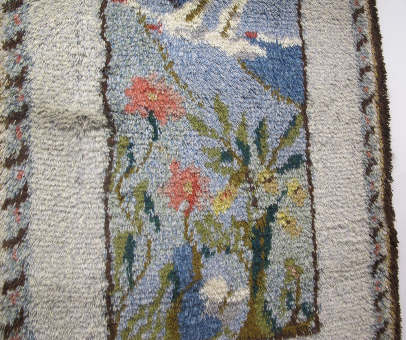 photo furniture Scandinavian Rya Rug, Mid 20th Century
