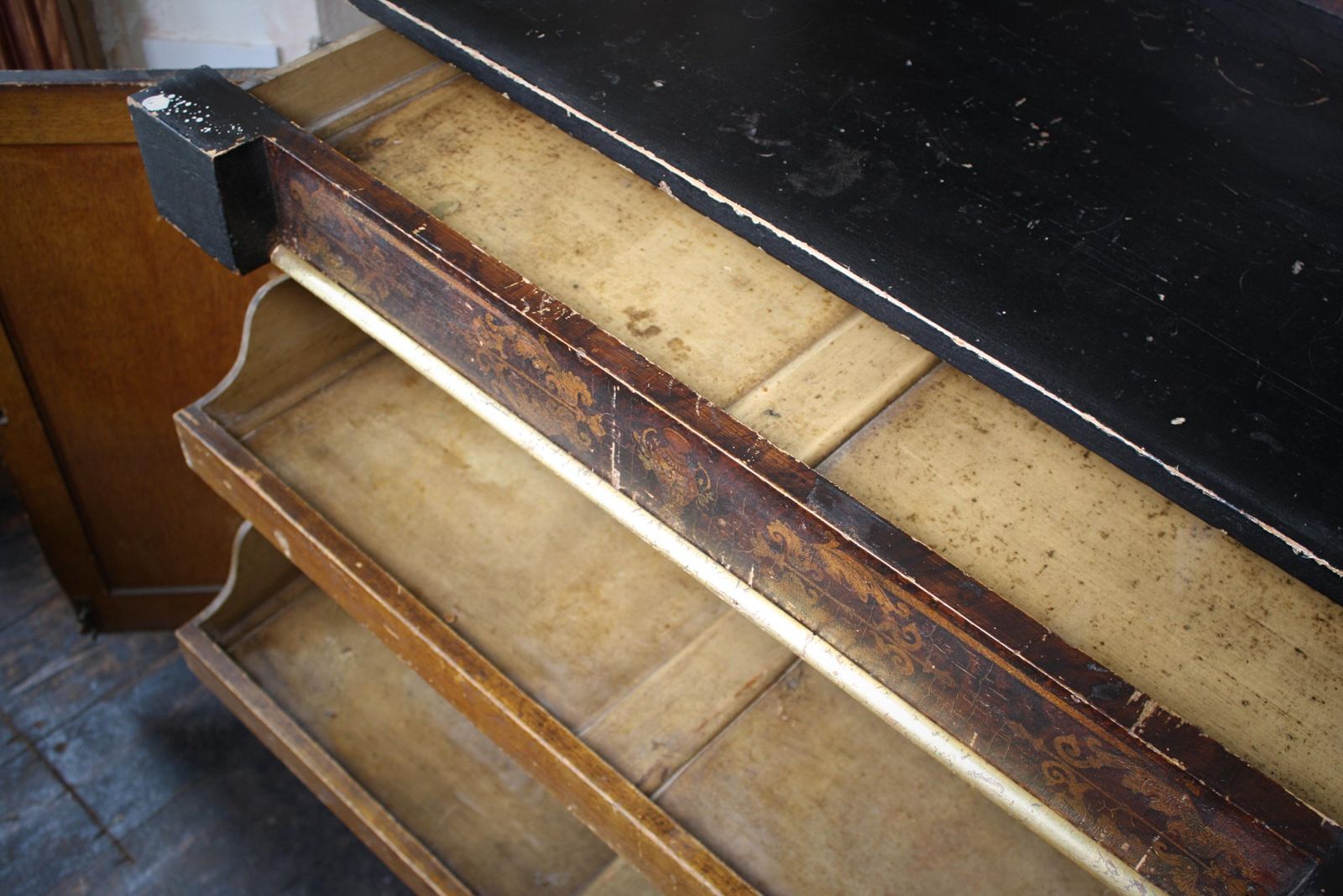 photo buy Regency 19th C Chinoiserie Country House Chiffonier Buffet Sideboard Cabinet