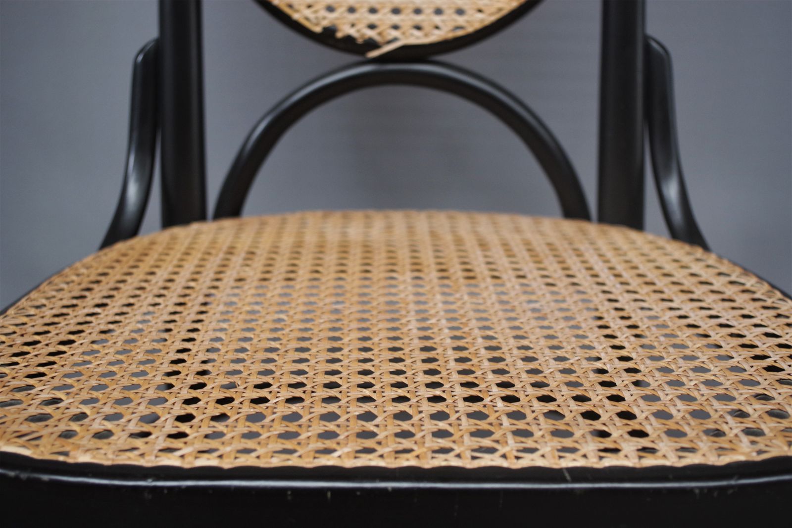 Thonet Style Chairs In Bent Beech Wood And Vienna Straw Seat From The 80s photo buy