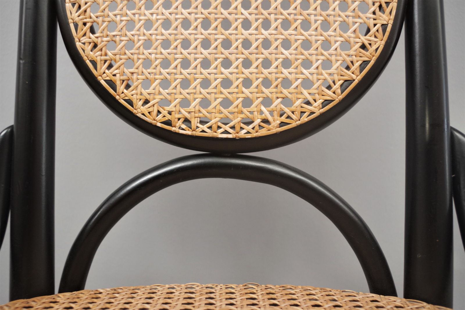 photo for sale Thonet Style Chairs In Bent Beech Wood And Vienna Straw Seat From The 80s