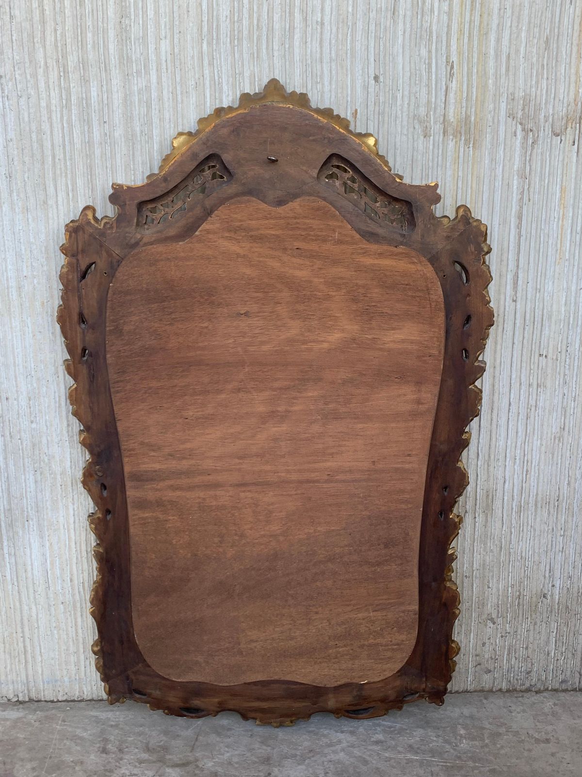 Early 20th French Empire Period Carved Gilt Wood Mirror photo vintage