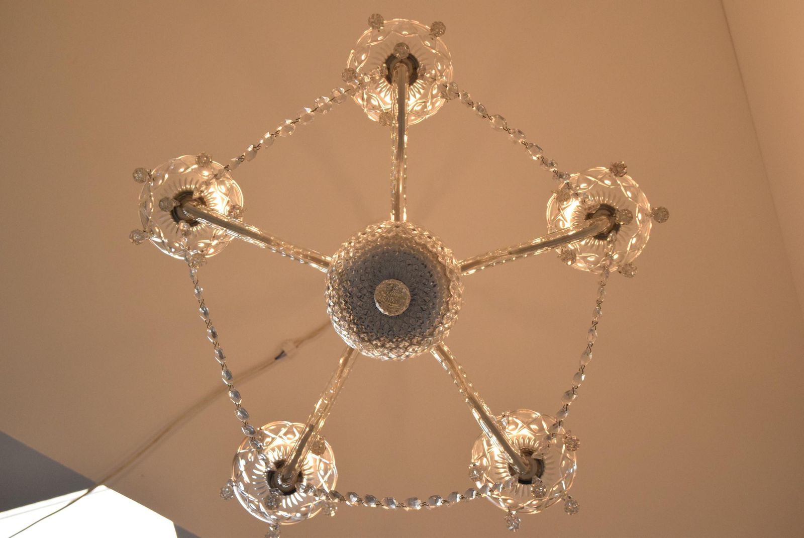 Mid Century Kristallen Glazen Kroonluchter Van Kamenicky Senov, Ca. Jaren 1960. photo 456.0