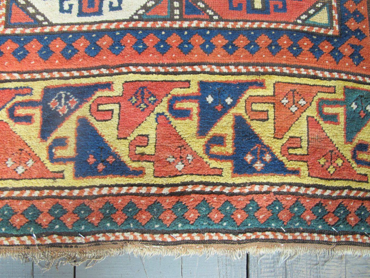 Antique Moghan Rug With Memling Guls, Caucasus Circa 1870, 2.60m X 1.20m photo Textiles