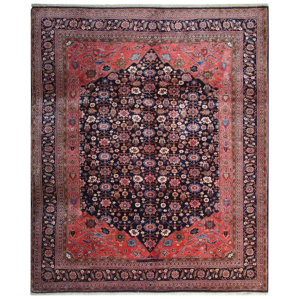 Handmade Oriental Rug Tribal Wool Carpet, Blush Red Floral Traditional Rug