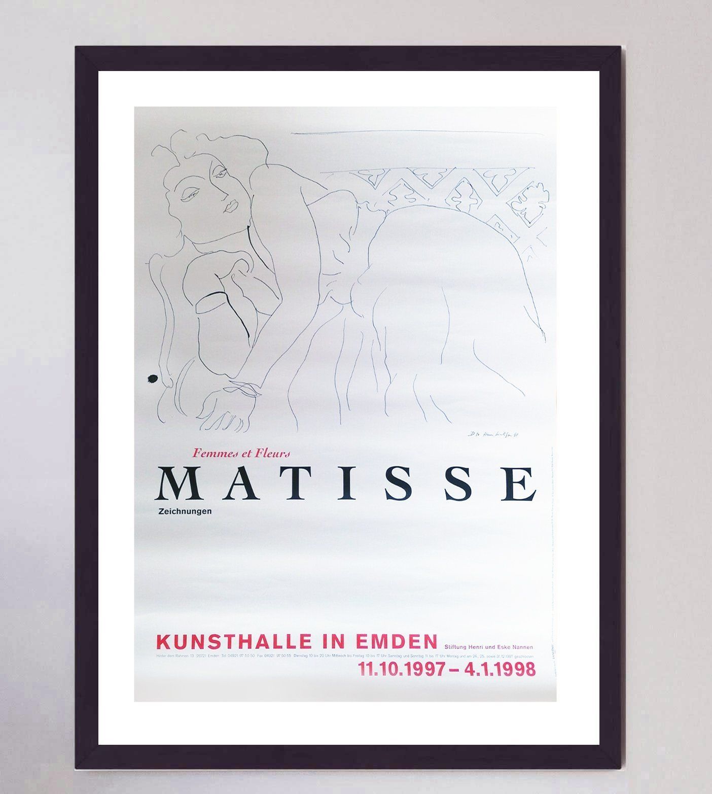 Henri Matisse   Women And Flowers, Original Vintage Poster photo furniture