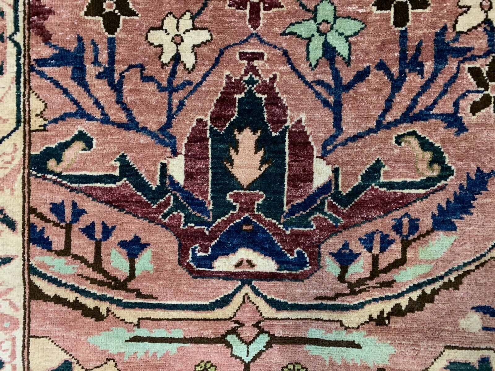 Unusual Afghan Wool Ziegler Rug 250x156 Cm Handmade Chobi Rug, Purple Beige Blue photo buy