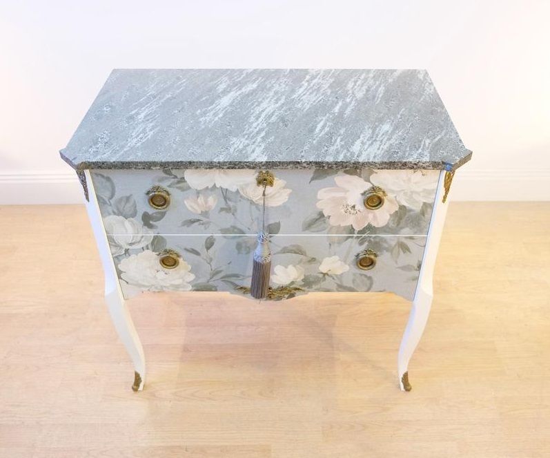 Classic Gustavian Louis XV Style Chests With Floral Pattern photo buy