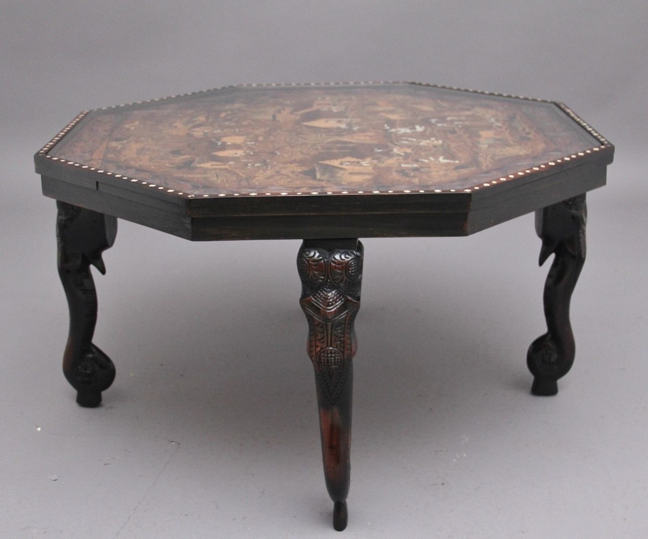 Ebonised And Inlaid Indian Coffee Table photo 1550.0
