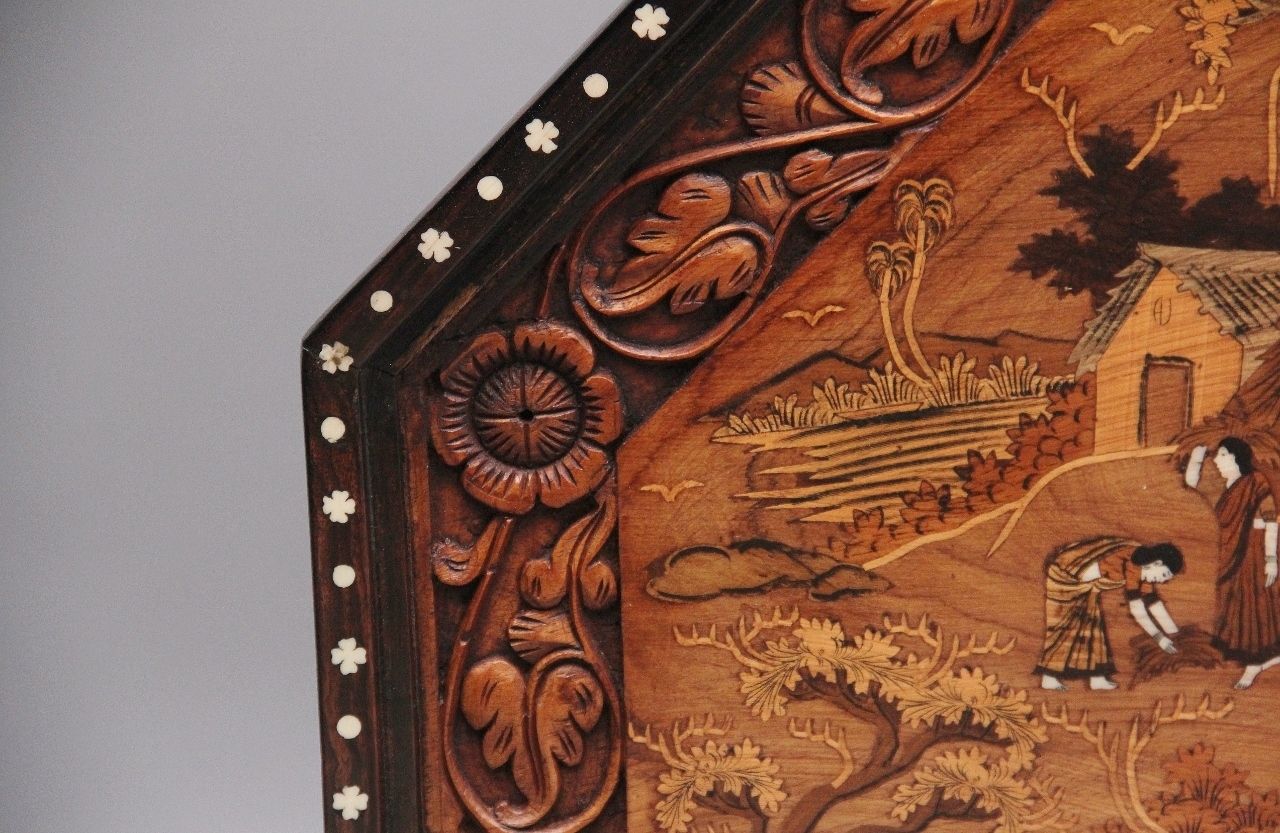 photo buy Ebonised And Inlaid Indian Coffee Table