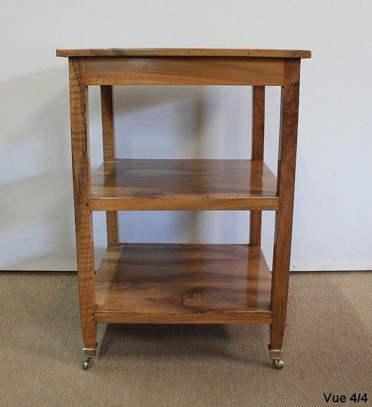 2286.6 Rolling Trolley In Blond Walnut, 1st Part Of The 19th Century photo