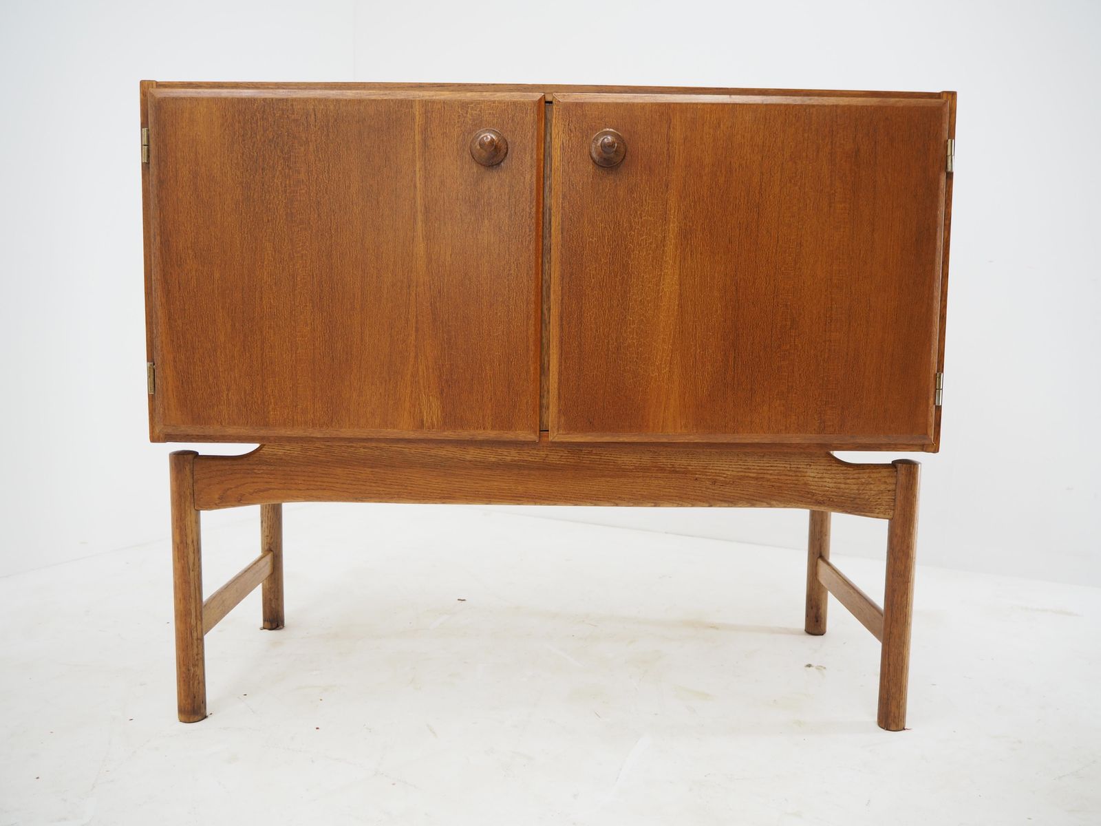 1960 Rare Teak And Oak Cabinet By Krasna Jizba Czechoslovakia photo for sale