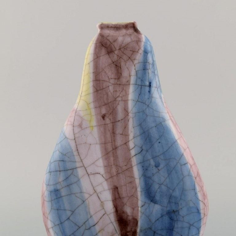 Marcello Fantoni, Italy, Unique Vase In Glazed Ceramics, 1960's photo Home Decor