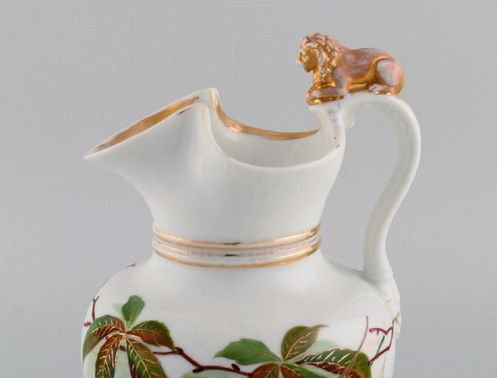Antique Bing & Grøndahl Chocolate Jug In Porcelain Modelled With A Lion photo furniture