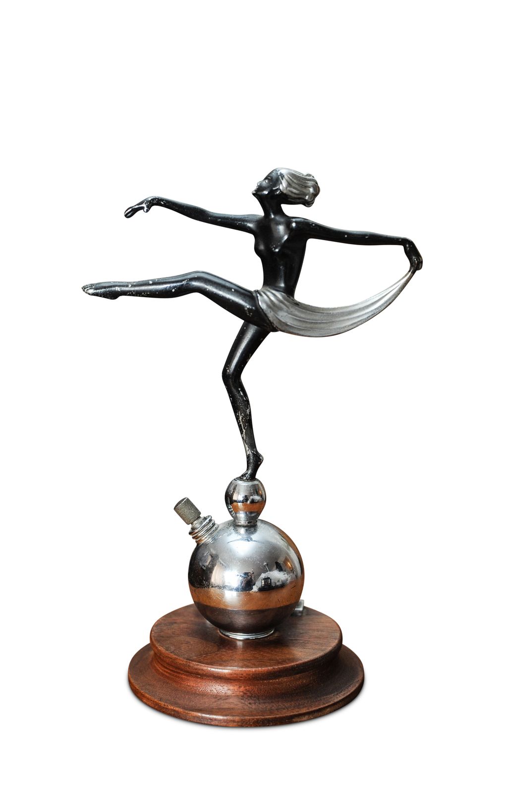 Art Deco Dancing Lady Table Strikers In Bronze Casting By Famed Viennese Ceramicist Josef Lorenzl Of Austria (1892 1950) For Beney Of London 1930's Ol