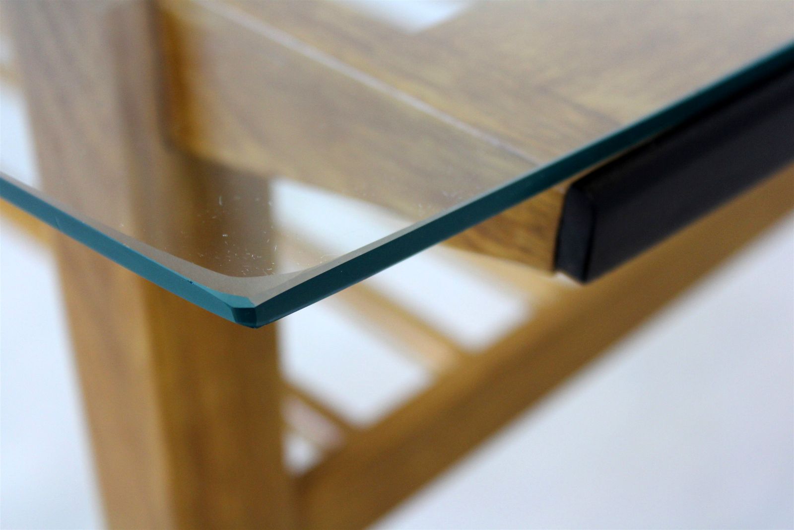Wooden Coffee Table With Glass Top From Drevozpracujici Druzstvo, 1960s photo vintage