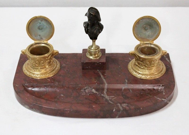 Double Inkwell, Napoleon III Period    Mid 19th Century photo for sale