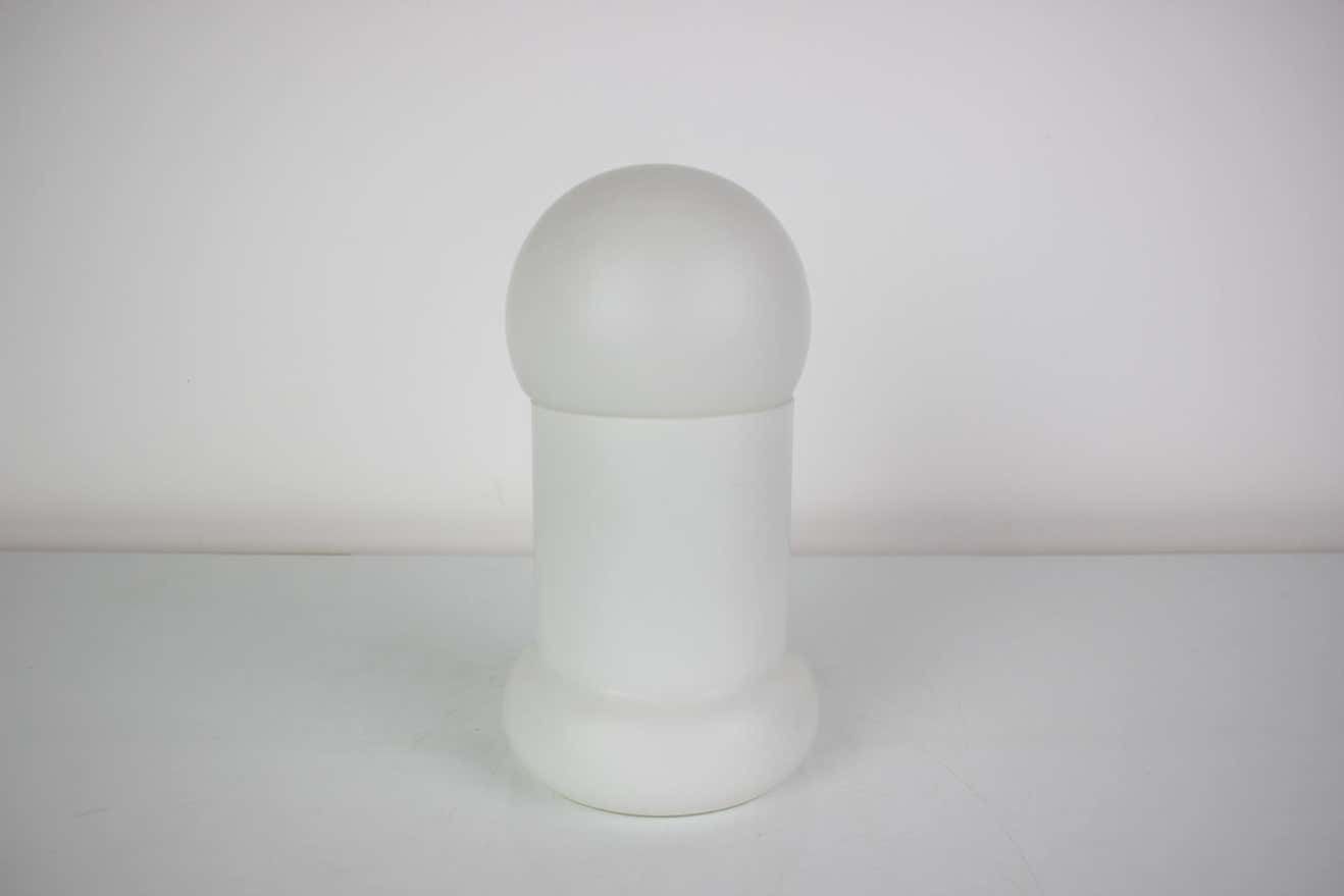 Mid Century All Glass Table Lamp/ Osvětlovací Sklo Valašské Meziříčí, 1970's. photo for sale