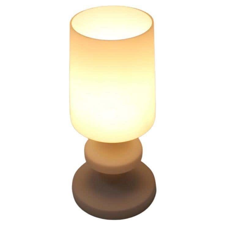 Mid Century All Glass Table Lamp/ Osvětlovací Sklo Valašské Meziříčí, 1970's. photo furniture