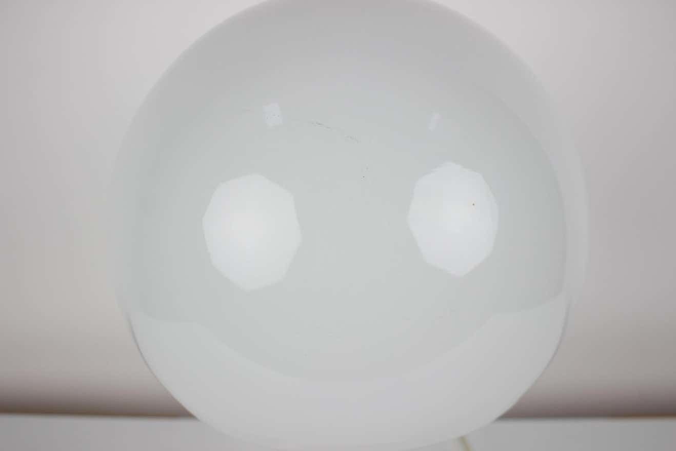 photo vintage Mid Century All Glass Table Lamp/ Osvětlovací Sklo Valašské Meziříčí, 1970's.