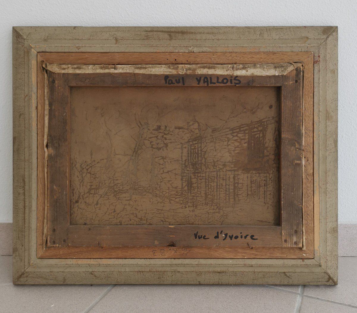 Paul Félix Vallois (1845 1906) Ruelle D'yvoire (Haute Savoie) photo vintage