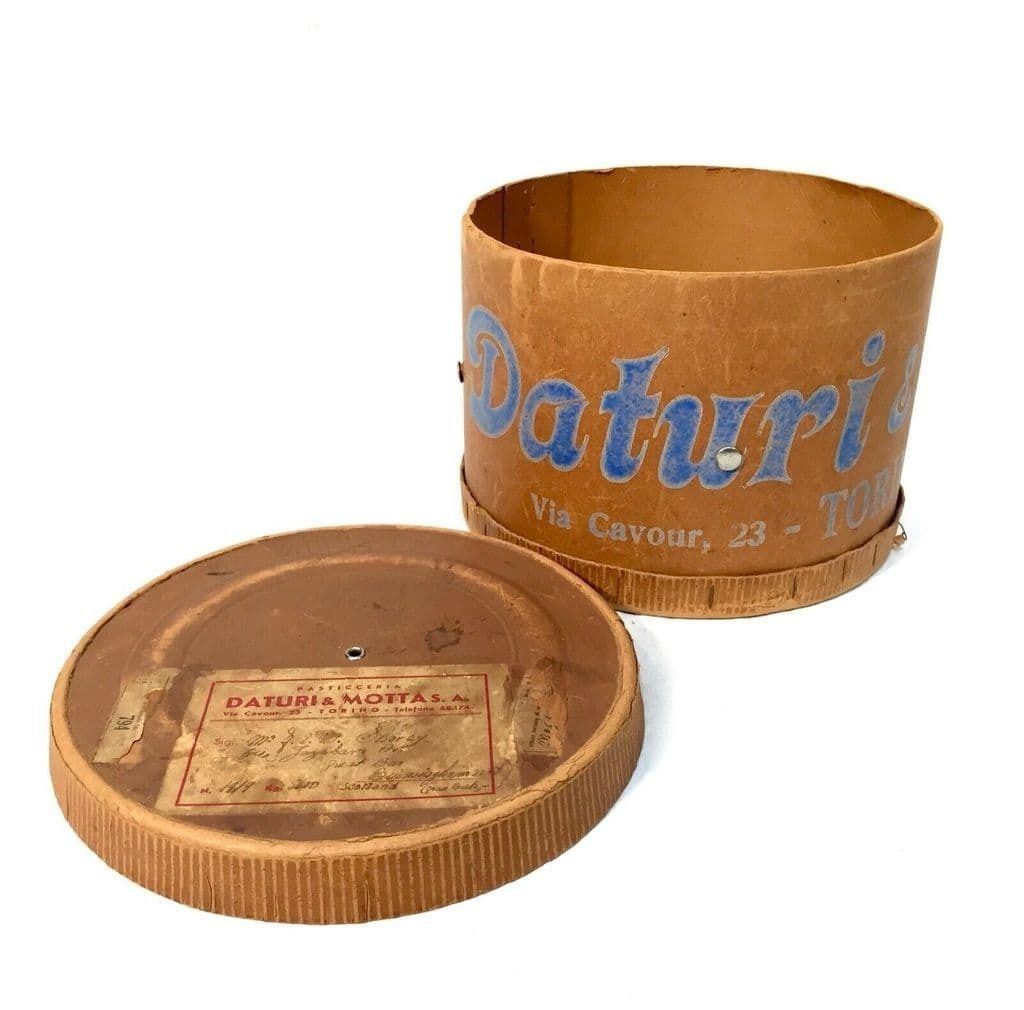 Antique Advertising   Italian Datauri & Motta Panettone Cake Box / Kitchenalia photo buy